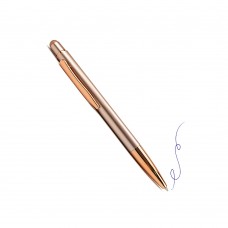Ручка подарочная цвет корпуса золотой, металл+пластик, 0.7мм,автомат, стилус В1010-1 
