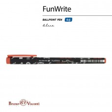 Ручка шариковая 0.5 мм синяя FunWrite «МАШИНЫ. ЦВЕТ КРАСНЫЙ» 20-0212/58 BrunoVisconti 
