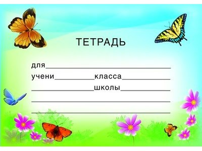 Наклейка на тетрадь 113х80мм ШН-8128 Сфера 