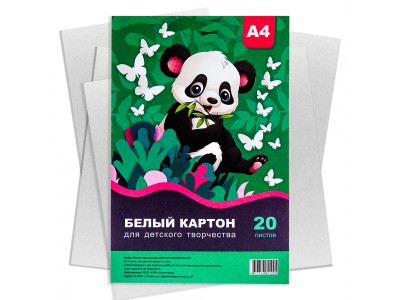 Картон белый А4, 20л. пл. 320 г/м2 КБ4/20 Каллиграф 