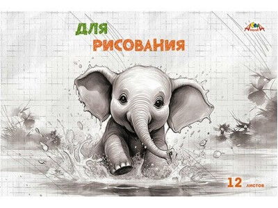 Альбом -тетрадь для рис. 12л. Раскраска.