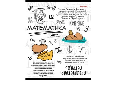 Тетрадь предм. А5 48л скр. Математика 