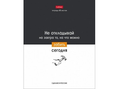 Тетрадь 48 л. клетка скр. А5 65г/кв.м 10 дизайнов в коробе  серия -Люблю школу- 48Т5В1 Hatber 