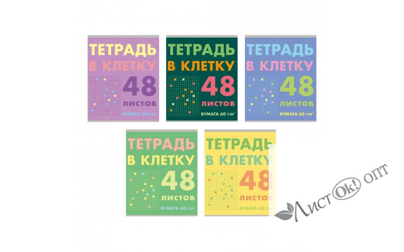 Тетрадь 48 л. клетка скр. А5 эконом. Без термоусадки. 
