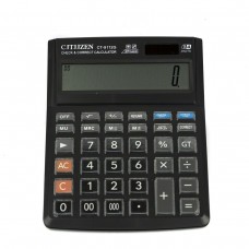 Калькулятор настольный 14 разрядов, 195*155*9 мм, двойное питание, черный, батарея в комплекте AL6964 Alingar 