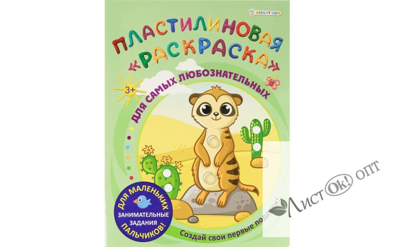 Раскраска А4 Пластилиновая ДЛЯ САМЫХ ЛЮБОЗНАТЕЛЬНЫХ 6л, обл.-целл.к, уф-лак, бл-офс, полноц АКТ-8891 Проф-Пресс 