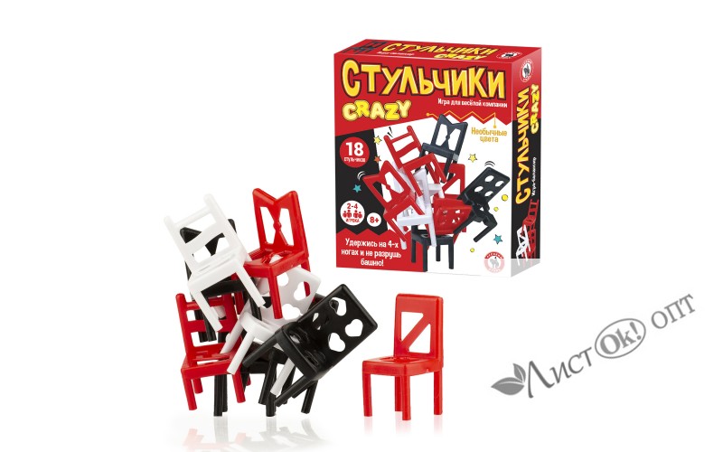 Игра Веселая «Стульчики. Crazy», 18 штук 4631 Русский стиль 