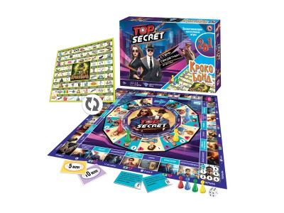 Игра настольная 2 в 1 «Top secret + Крокобонд» 3330 Русский стиль 