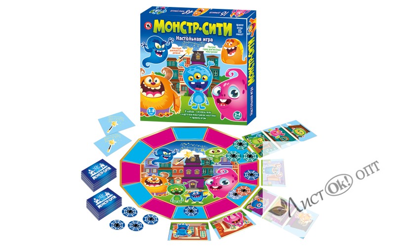 Игра настольная «Монстр-Сити» 2036 Русский стиль 