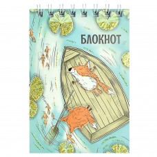 Блокнот А7 40л гребень, РЕЛАКС /  клетка, УФ-лак выборочный с глиттером 61220 Феникс+ 