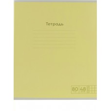 Тетрадь 48 л. клетка скр. PASTEL МИКС 80г/м2, цветная мел обл., 1 диз. в сп-ке, 5 диз. в коробке 48-8833 Проф-Пресс 