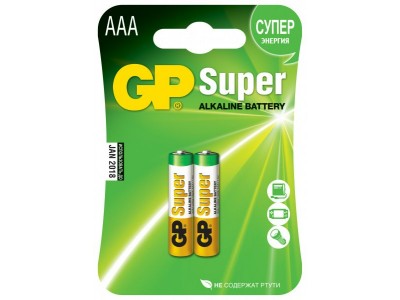 Батарейка LR03 GP Super G-Tech 2xBL цена за упак 2шт 24AA21-2CRSBC2 