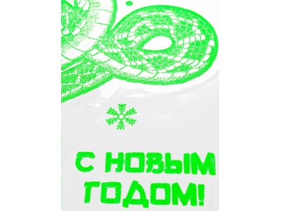 Наклейки оформительские светящиеся в темноте с раскраской из ПВХ Мудрая змея, 21*30см НУ-6756 Миленд 