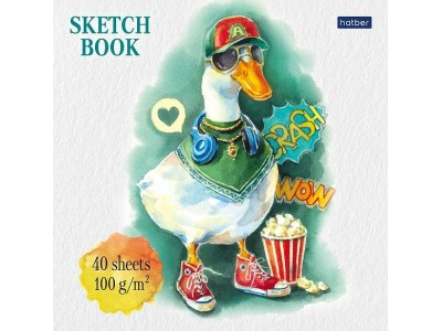Скетчбук А5 40л 165х165мм 