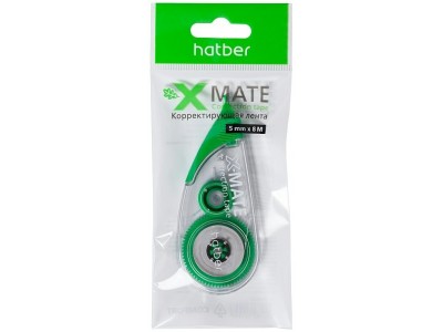 Корректор-лента 5мм х 8м  X-Mate COMFORT в пакете с европодвесом CT_058995 Hatber -1