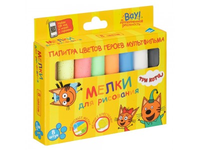 Мел асфальтовый для рисования 8 цв. MLB08TK TRI KOTA -1