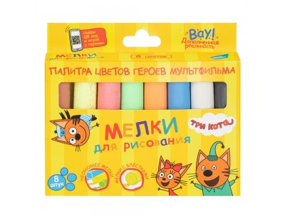 Мел асфальтовый для рисования 8 цв. MLB08TK TRI KOTA 