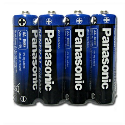 Батарейка LR6 Panasonic Gen.Purpose б/б 4хS (цена за упаковку 4 шт) R6BER/4PR /1 /0 /0 /15
