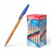 Ручка шариковая 0.7 мм синяя "R-301 Amber Stick" 140мм корпус тонированный оранжевый 31058 ERICH KRA