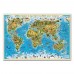 Карта Наша планета. Животный и растительный мир. 101*69см, с ламинацией, на рейках 1756 (3669) Геодо
