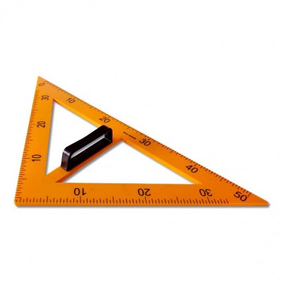 Треугольник для школьной доски с держ, 45°х50см, пластик 2573 /1 /0 /0 /50