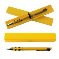 Ручка подарочная в футляре "Багамы",авт,1мм,желтый SBOX102+WB39209-7 /1 /50 /0 /200