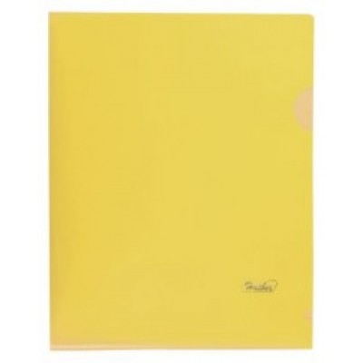 Папка-уголок А5 пластик. желтая (0,18мм) AG5_00105 Hatber /1 /20 /0 /700