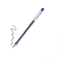 Ручка гелевая 0.7 мм синяя , 139мм (аналог Crow Pilot) 888 EASY 