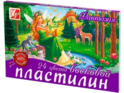 Пластилин 24цв. 360г. 